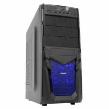 CIT Venom Mesh Gaming Case Black Interior with 12cm Blue LED Fan NO PSU