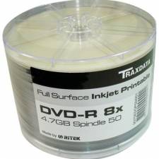 TrakData Ritek G05 Full Face Printable 8X 4.7GB DVD-R, 50pk Spindle