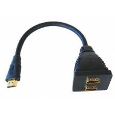HDMI splitter cable adaptor male to 2 female socket 15cm