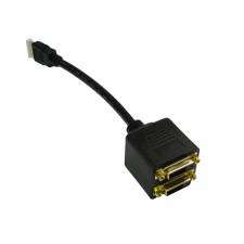 1 HDMI Male to 2x DVI-D Female Adapter Splitter Cable - 20cm
