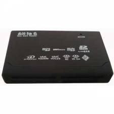 USB All in One Black External Card Reader/Writer, Retail