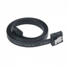 Akasa PROSLIM Super Slim SATA 3 Cable with Locking Latches - 30cm - Black