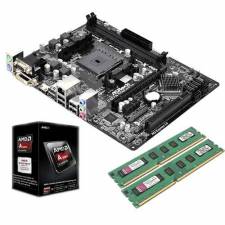 AMD Dual Core 4.1GHz CPU 8GB DDR3 MEMORY AMD A58 Onboard RADEON HD 8570D Graphics Motherboard Bundle