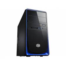 Coolermaster Elite 344 Black Blue USB3 Mini Tower mATX Case, No PSU