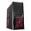 CIT Vantage Type-R Midi ATX Tower Gaming Case Black Interior, 4 Fans, Card Reader, No PSU