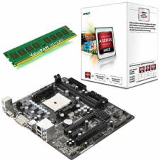 AMD A4 Dual Core 3.2GHz CPU Starter Bundle - 4GB DDR3 RAM - AMD FM2 mainboard with RADEON HD Graphics Motherboard Bundle