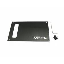 XSPC Dual Bayres/Pump V4 Faceplate Pack Black