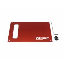 XSPC Dual Bayres/Pump V4 Faceplate Pack Red