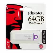 Kingston 64GB USB 3.0 DataTraveler G4 Flash Drive (DTIG4/64GB), Retail