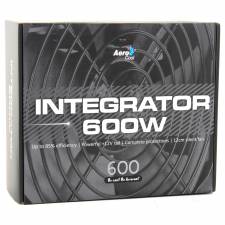 Aerocool 600W Integrator 85+ Certified Efficiency Power Supply, Retail Boxed