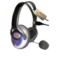 Dynamode DH660 USB Powered Skype Compatible Headphones with Microphone