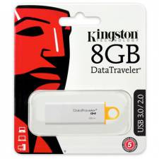 Kingston 8GB USB 3.0 DataTraveler G4 Flash Drive (DTIG4/8GB), Retail