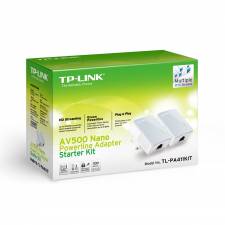 TP-Link TL-PA411KIT AV500 Nano PowerLine 500Mbps Homeplug Kit - Twin Pack
