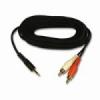 3.5mm Stereo Jack to 2 RCA Phono Lead - 2m