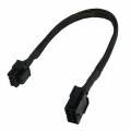 EPS12V ATX 8pin Internal CPU Power extention cable - 30cm Black Sleeved
