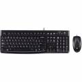 Logitech MK120 Wired Black Keyboard and Optical Mouse USB Set, Retail Boxed