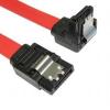 Right Angle SATA Plug To Straight SATA Plug Cable Lead 45cm - Locking Clip