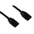 SATA3 Serial ATA Data Cable 90cm - Black Rounded